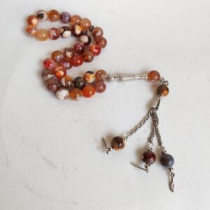 Natural Agate Stone Rosary Very Beautiful Tasbih - Prayer Beads #068