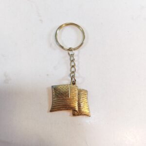 Vintage Gold Patriotic American Flag Keychain sold by Sweilems in Amman