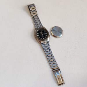 Vintage Seiko Watch for parts, 36mm,black dial #11731