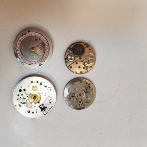 4 VINTAGE WATCH MECHANICAL MOVEMENTS FOR PARTS NOT WORKING LOT1 sold by Sweilems in Amman