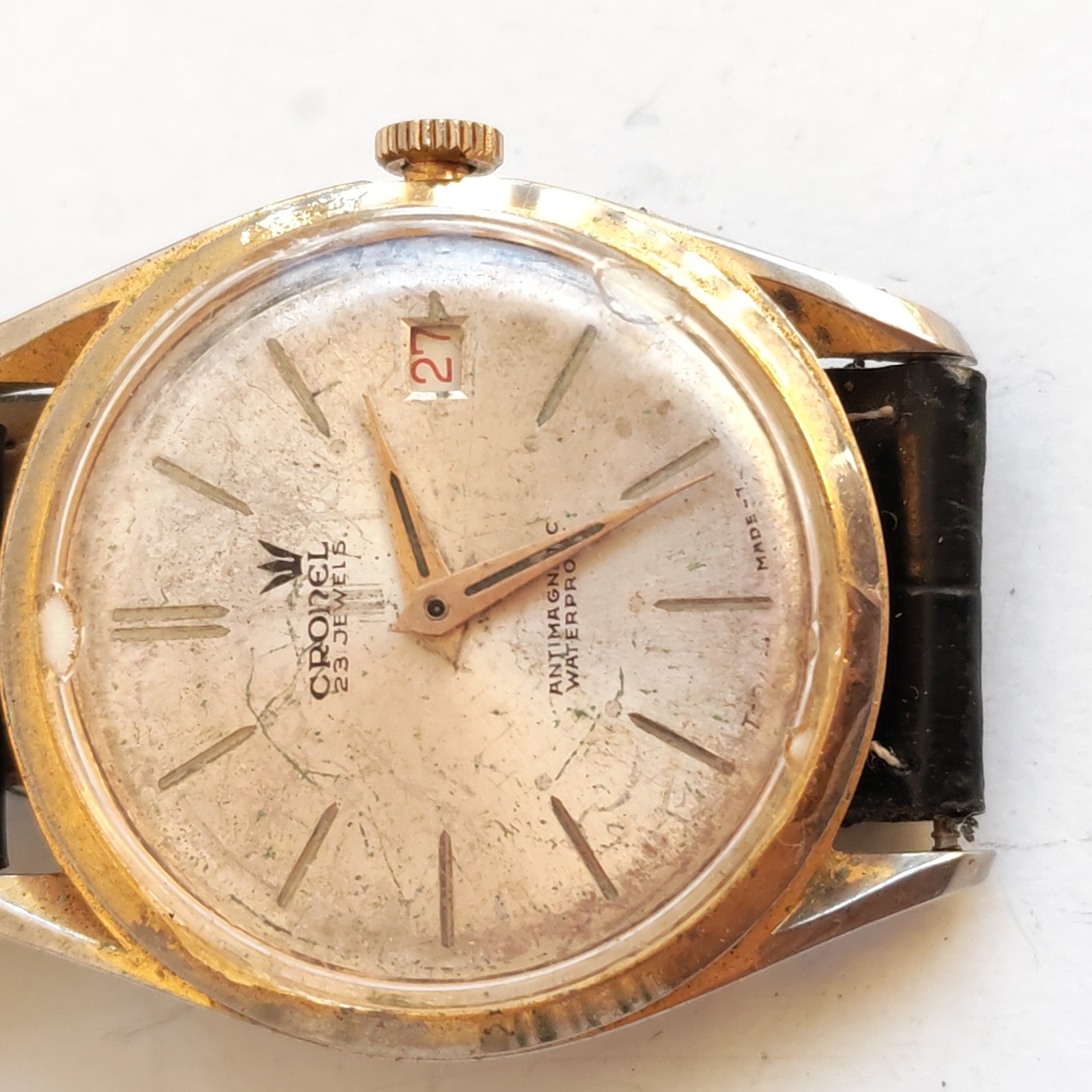 vintage Cronel Hand Winding 23 Jewel 34mm needs service sold by Sweilems in Amman