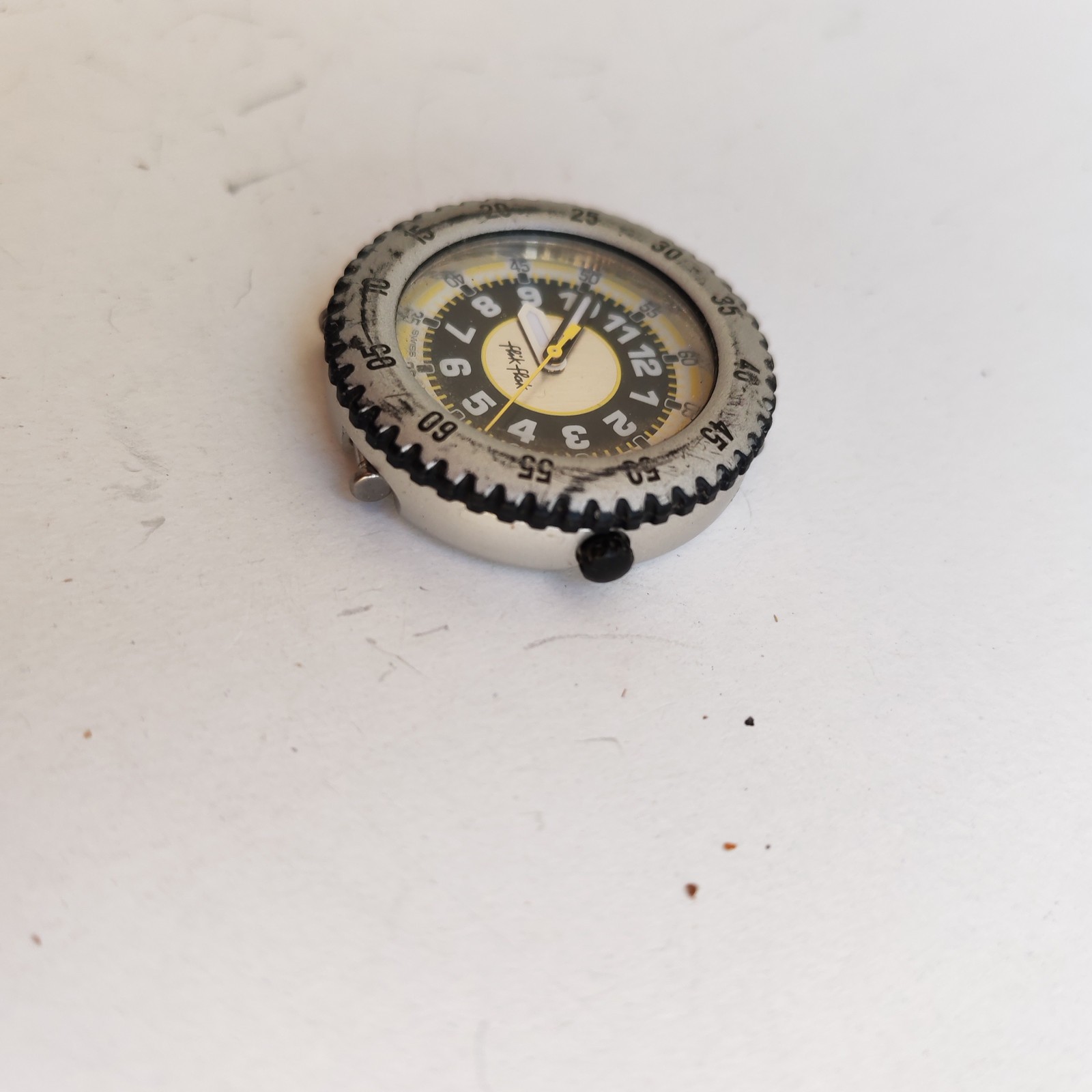 vintage Flik Flak by Swatch children's watch detail photograph