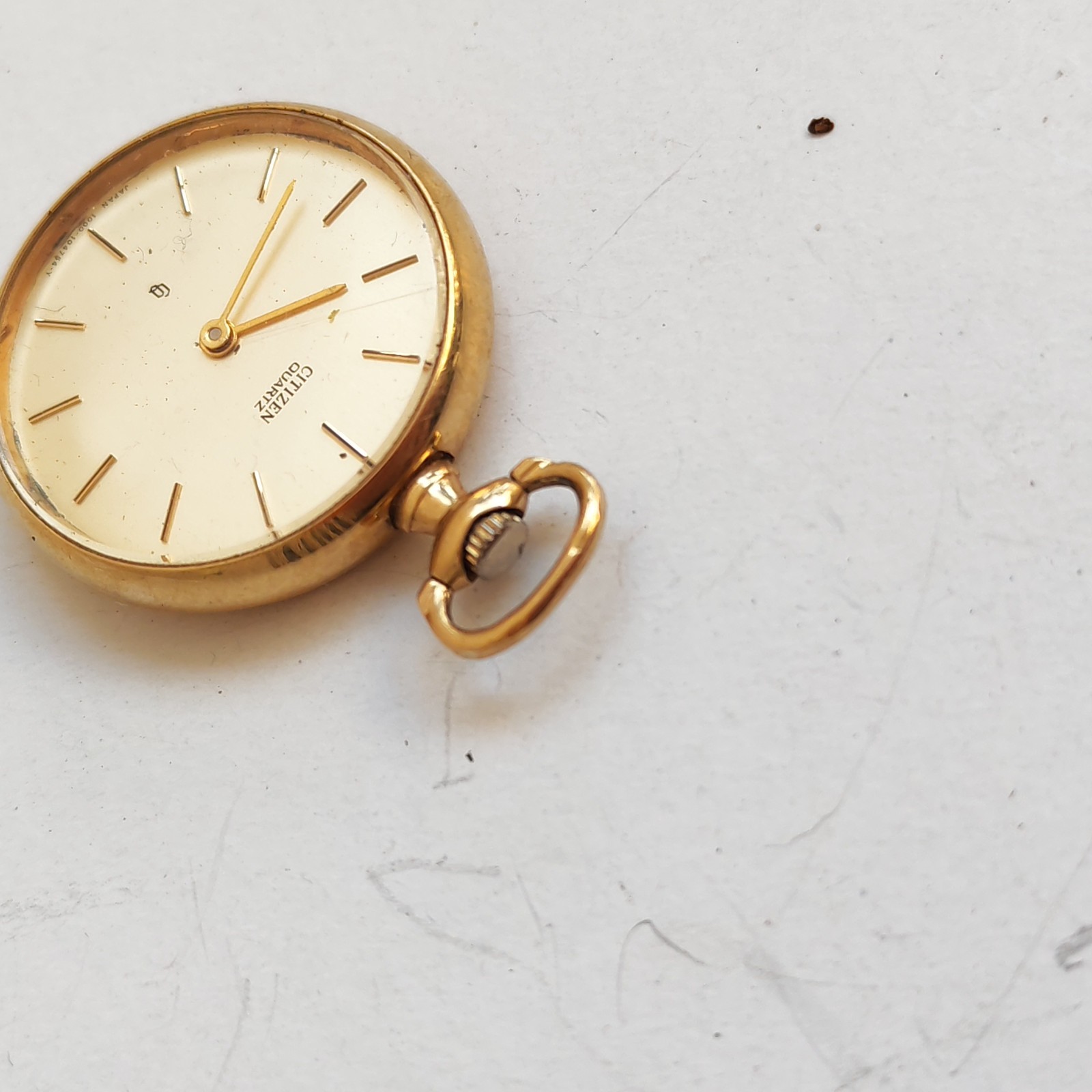 CITIZEN Quartz Pocket Watch detail photograph