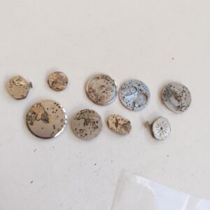Lot of Vintage Mechanical Watch Parts - Not Working - For Parts -Lot#11689