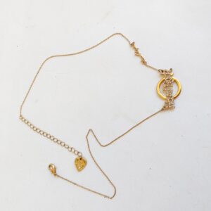 Hard Rock Cafe Las Vegas Necklace Gold Tone