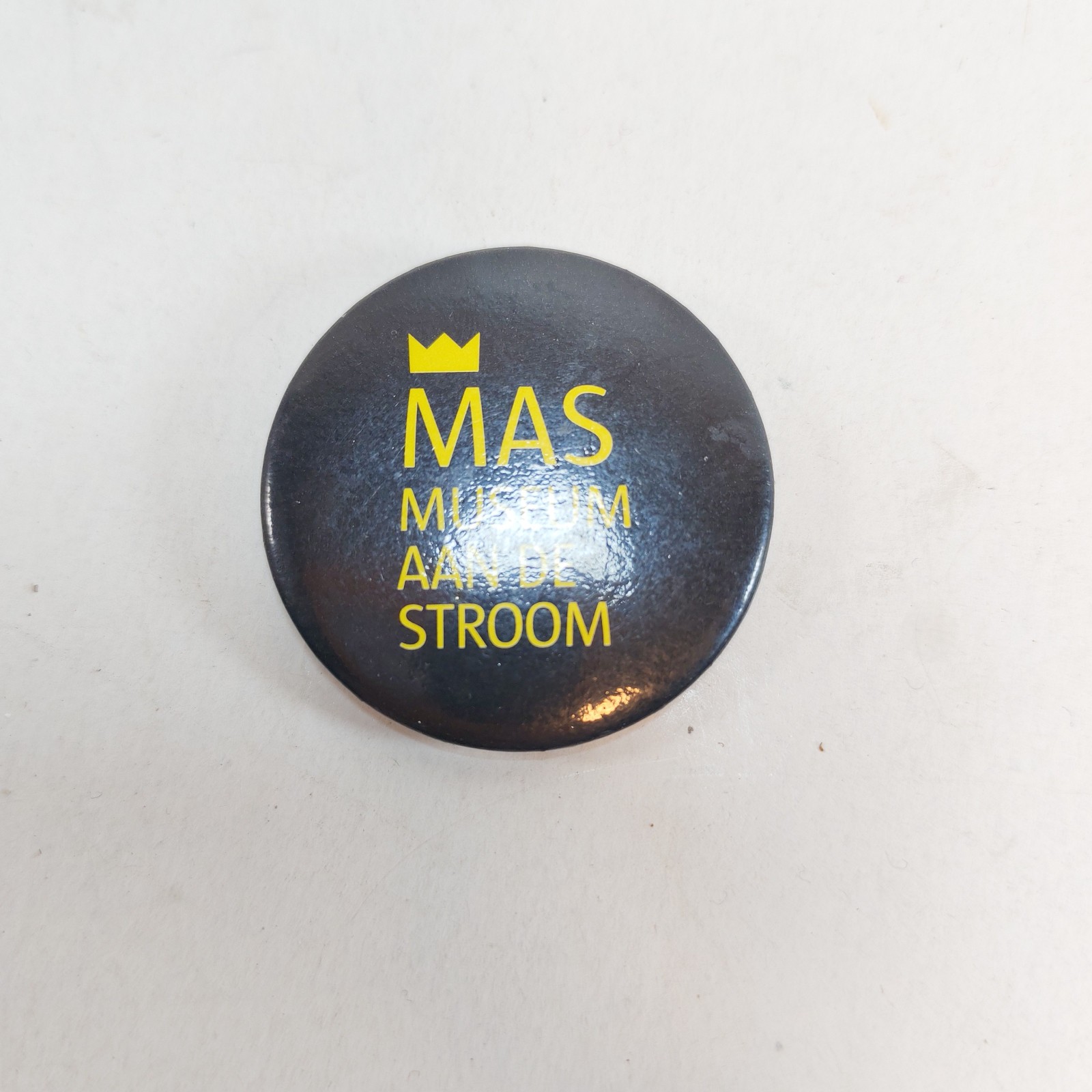 Museum aan de Stroom pinback button in Antwerp Belgium 1 5 sold by Sweilems in Amman