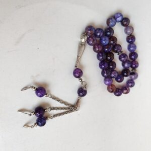 Natural purple stome Rosary Very Beautiful Tasbih - Prayer Beads #071