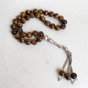 Tiger Eye , Agate Rosary Very Beautiful Tasbih - Prayer Beads #058