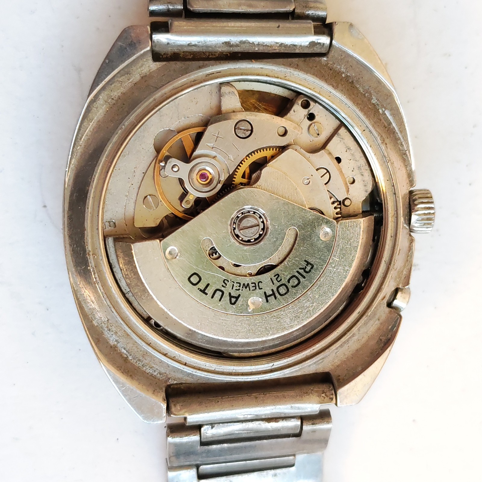 vintage Ricoh automatic watch 40mm - for repair detail photograph